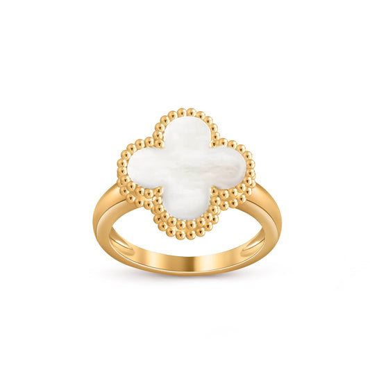 [Avelora]LUCKY CLOVER VINTAGE GOLD RING COLLECTION