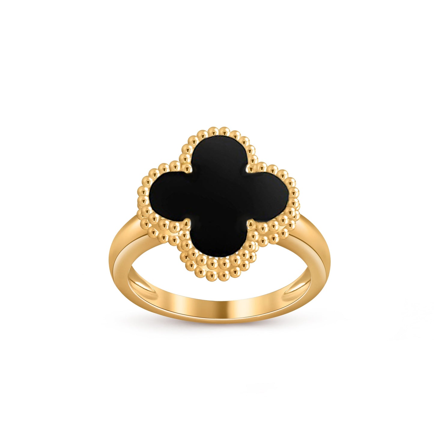[Avelora]LUCKY CLOVER VINTAGE GOLD RING COLLECTION