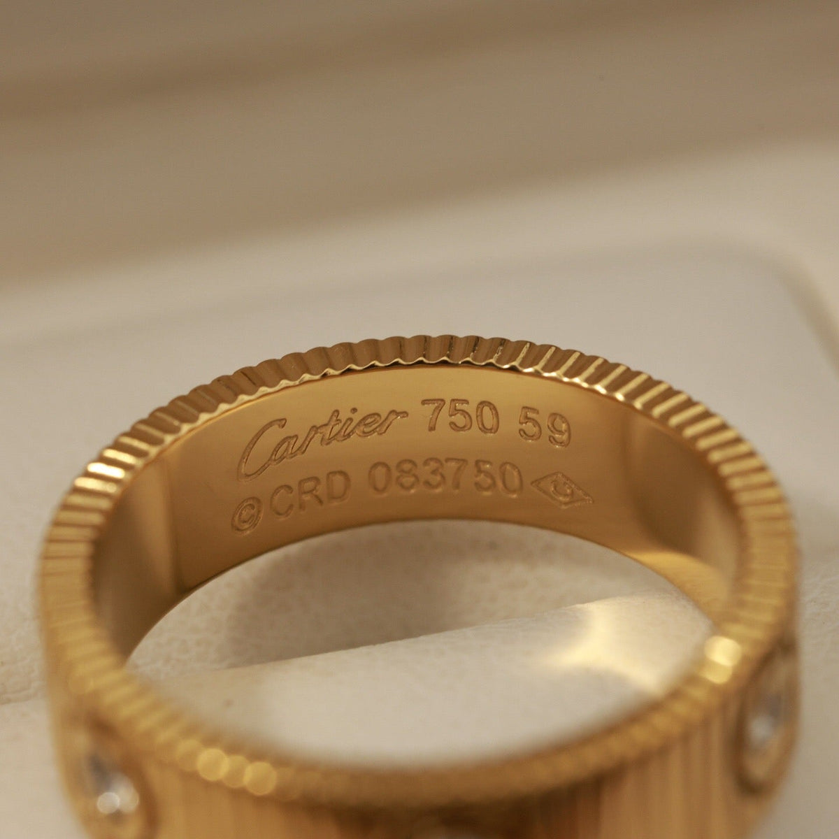 [Avelora Jewelry]LOVE 6.5MM UNLIMITED 6 DIAMONDS RING