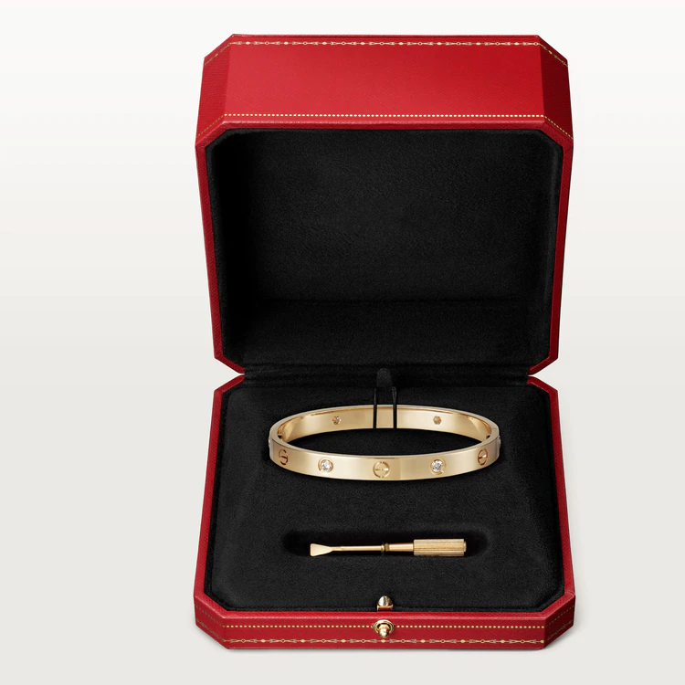 [Avelora Jewelry ]LOVE BRACELET 6.1MM 4 DIAMONDS