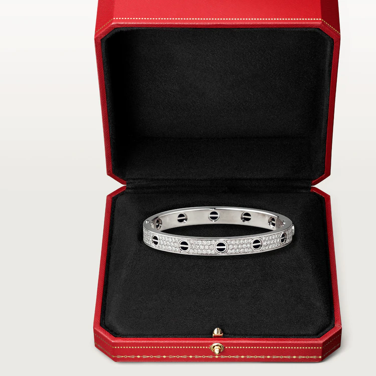 [Avelora Jewelry ]LOVE BRACELET 6.1MM DIAMOND-PAVED CERAMIC