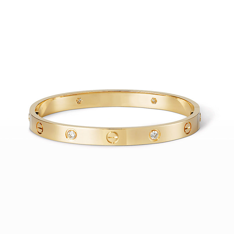[Avelora]CLASSIC 6.1MM LOVE BANGLE - 4-DIAMOND