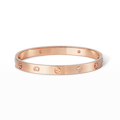 [Avelora]CLASSIC 6.1MM LOVE BANGLE - 4-DIAMOND