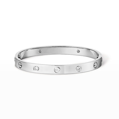 [Avelora]CLASSIC 6.1MM LOVE BANGLE - 4-DIAMOND