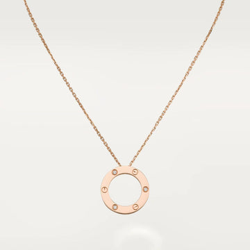[Avelora Jewelry ]LOVE NECKLACE 16MM 3 DIAMONDS