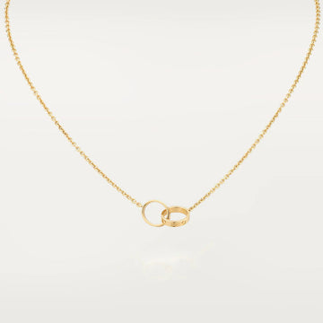 [Avelora Jewelry ]LOVE NECKLACE DOUBLE RING GOLD