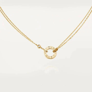 [Avelora Jewelry ]LOVE NECKLACE 16MM 2 DIAMONDS