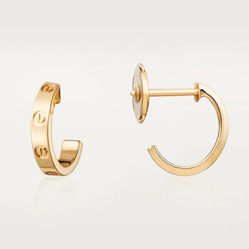 [Avelora Jewelry ]LOVE EARRINGS 2.65MM PINK GOLD