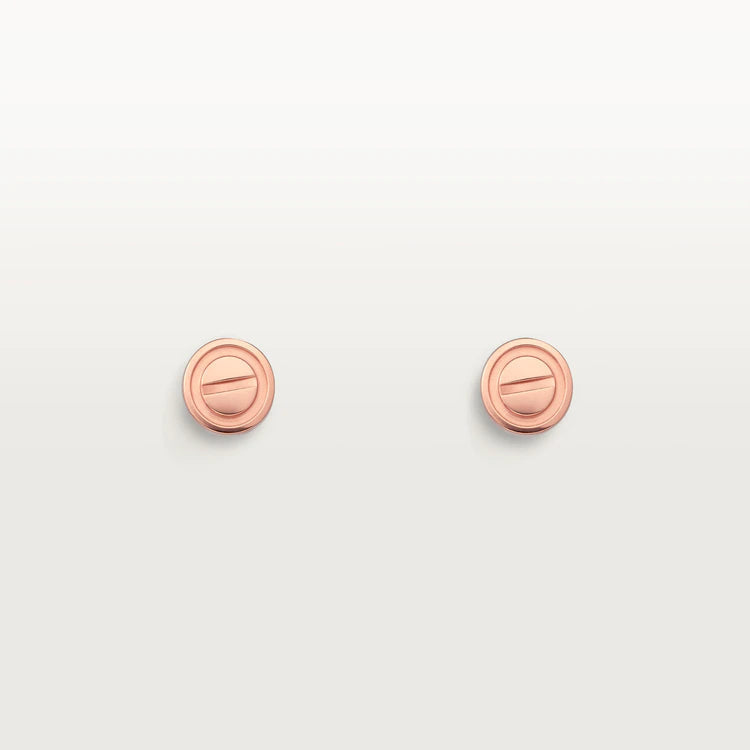 [Avelora Jewelry ]LOVE EARRINGS PINK GOLD 10MM