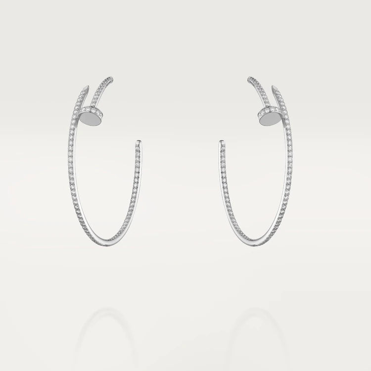 [Avelora Jewelry ]JUSTE EARRINGS FULL DIAMONDS 1.8MM