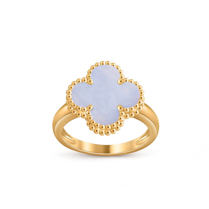 [Avelora]LUCKY CLOVER VINTAGE GOLD RING COLLECTION