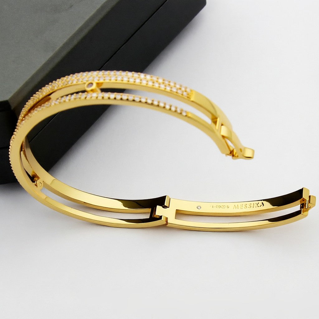 [Avelora]MOVE ROMANE PAVÉ DIAMOND BANGLE BRACELET