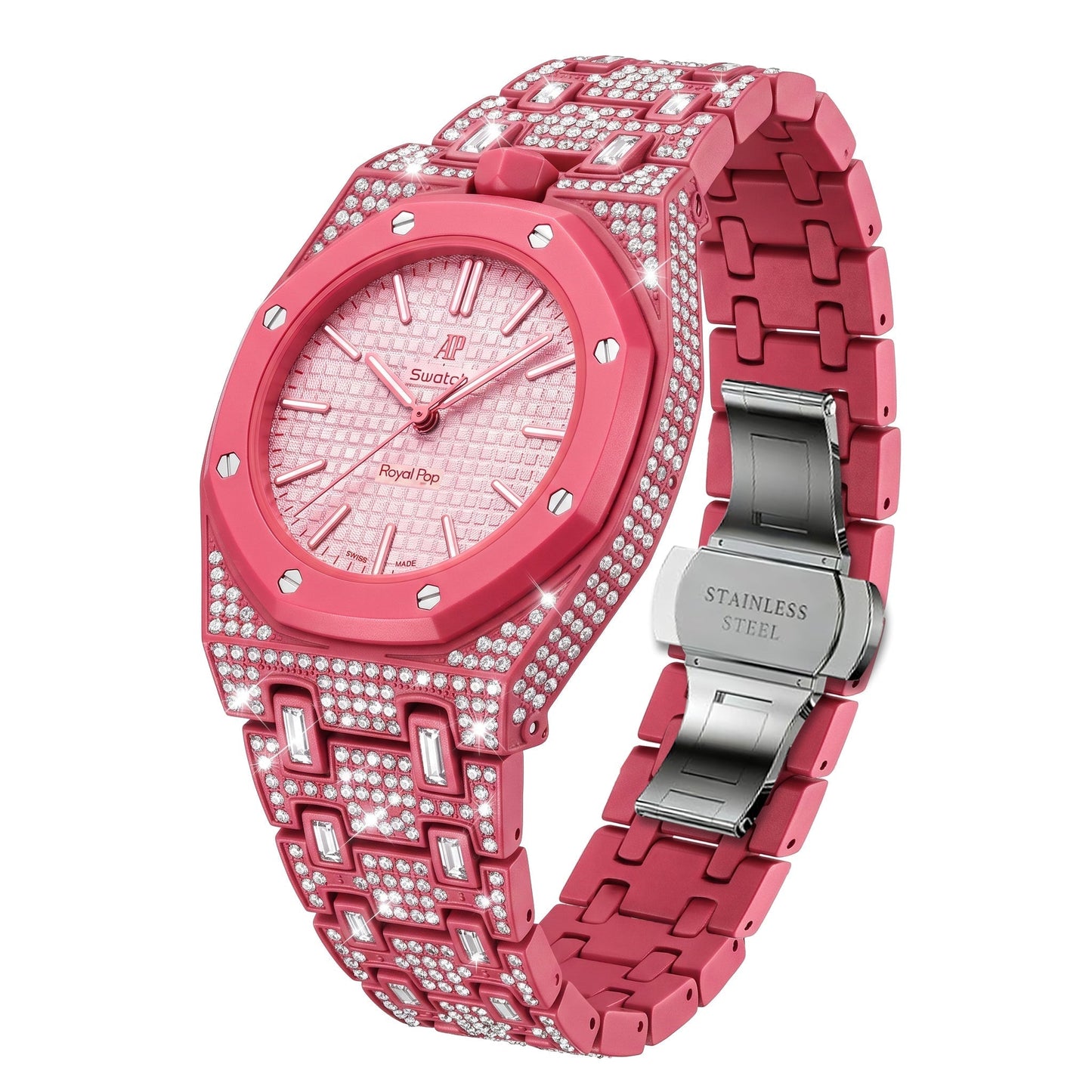 [Avelora]Royal Oak Pop Exclusive Bioceramic Case & Bioceramic Strap Full Diamond