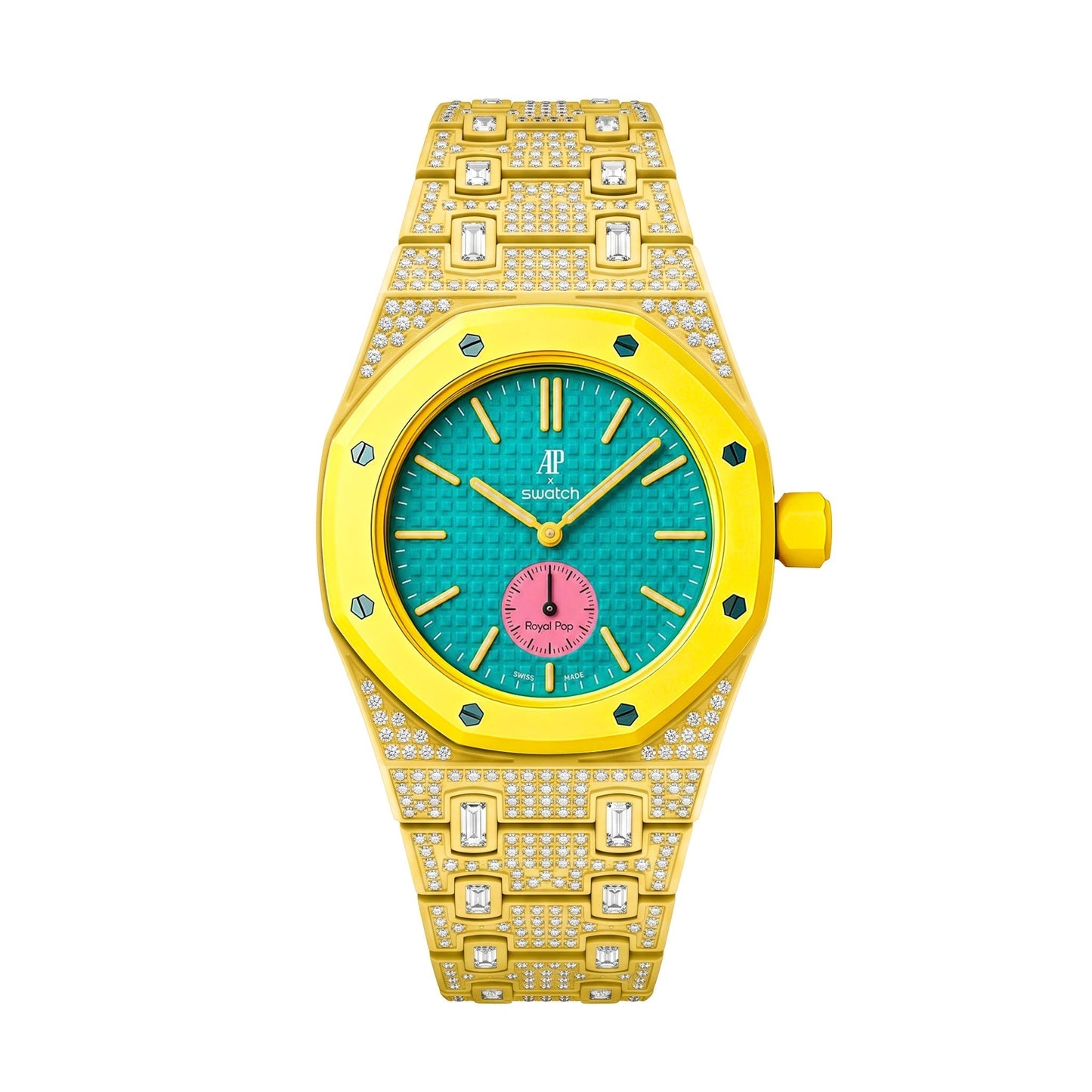 [Avelora]Royal Oak Pop Exclusive Bioceramic Case & Bioceramic Strap Full Diamond