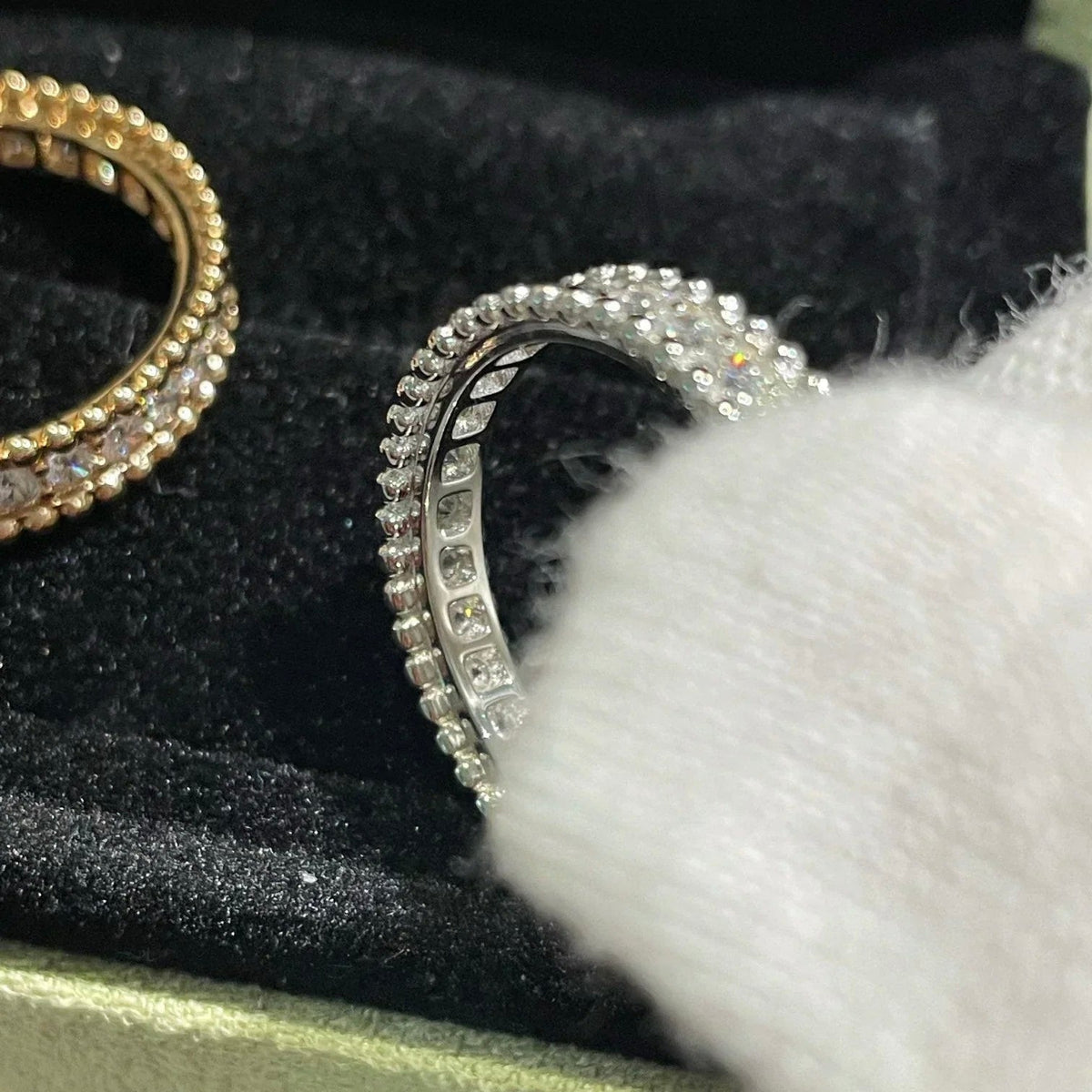 [Avelora Jewelry ]PERLEE DIAMOND SILVER RING