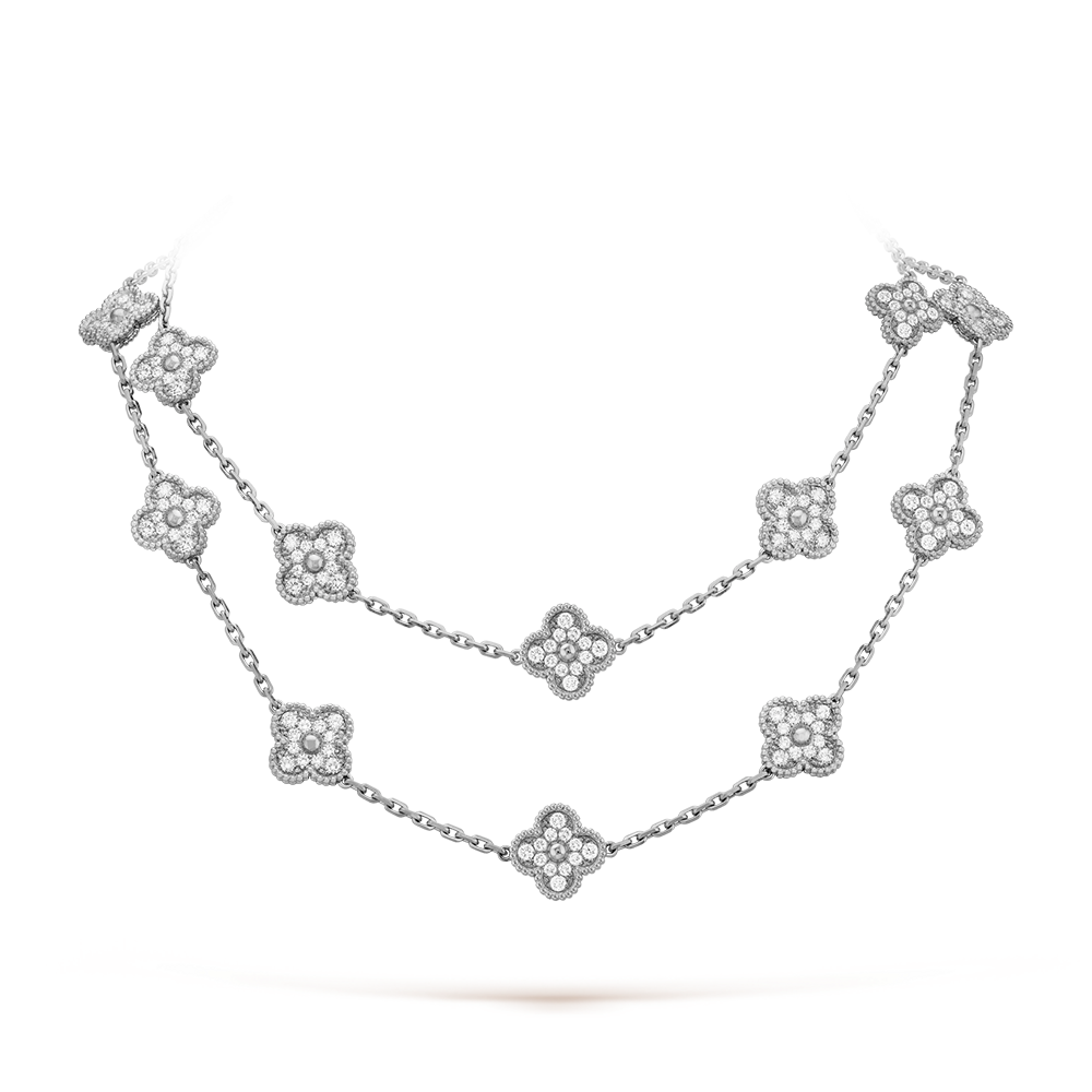 [Avelora Jewelry ]CLOVER 20 MOTIFS DIAMOND SILVER