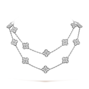 [Avelora Jewelry ]CLOVER 20 MOTIFS DIAMOND SILVER