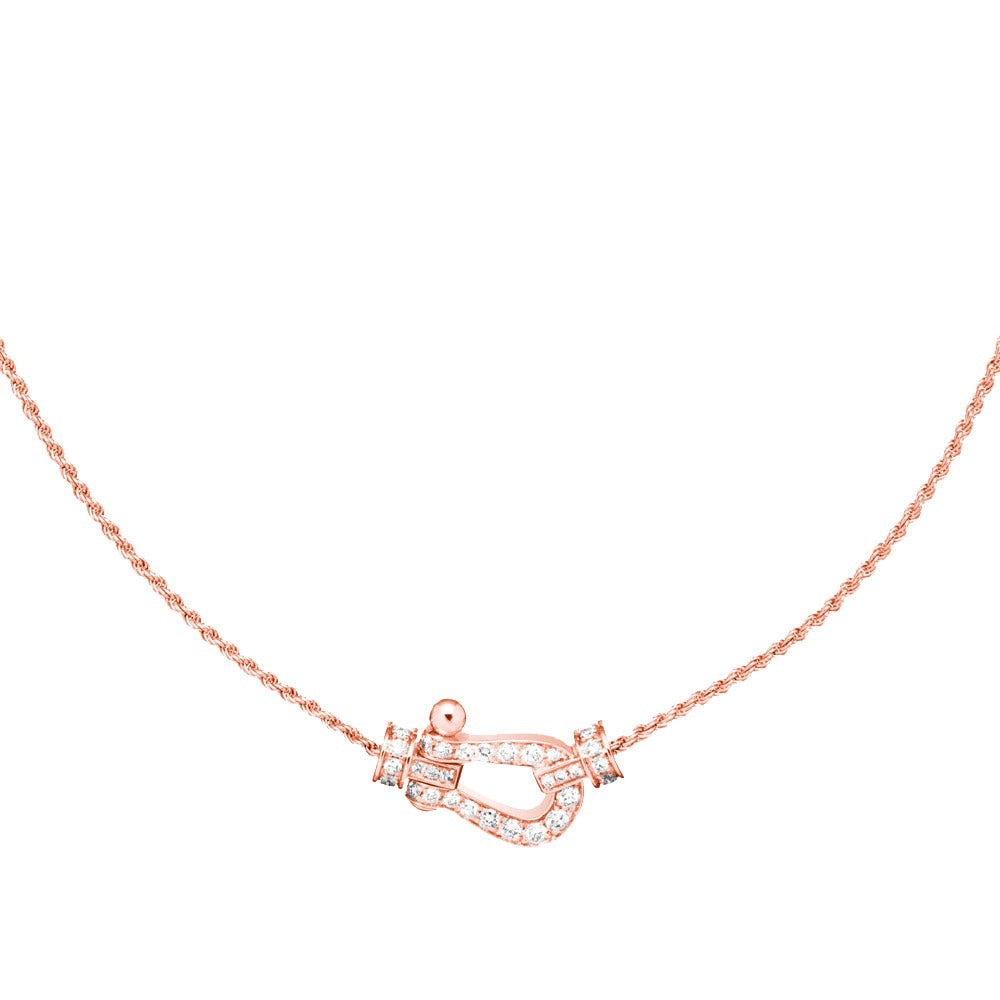 [Avelora Jewelry ]FORCE 10 PINK GOLD DIAMOND NECKLACE