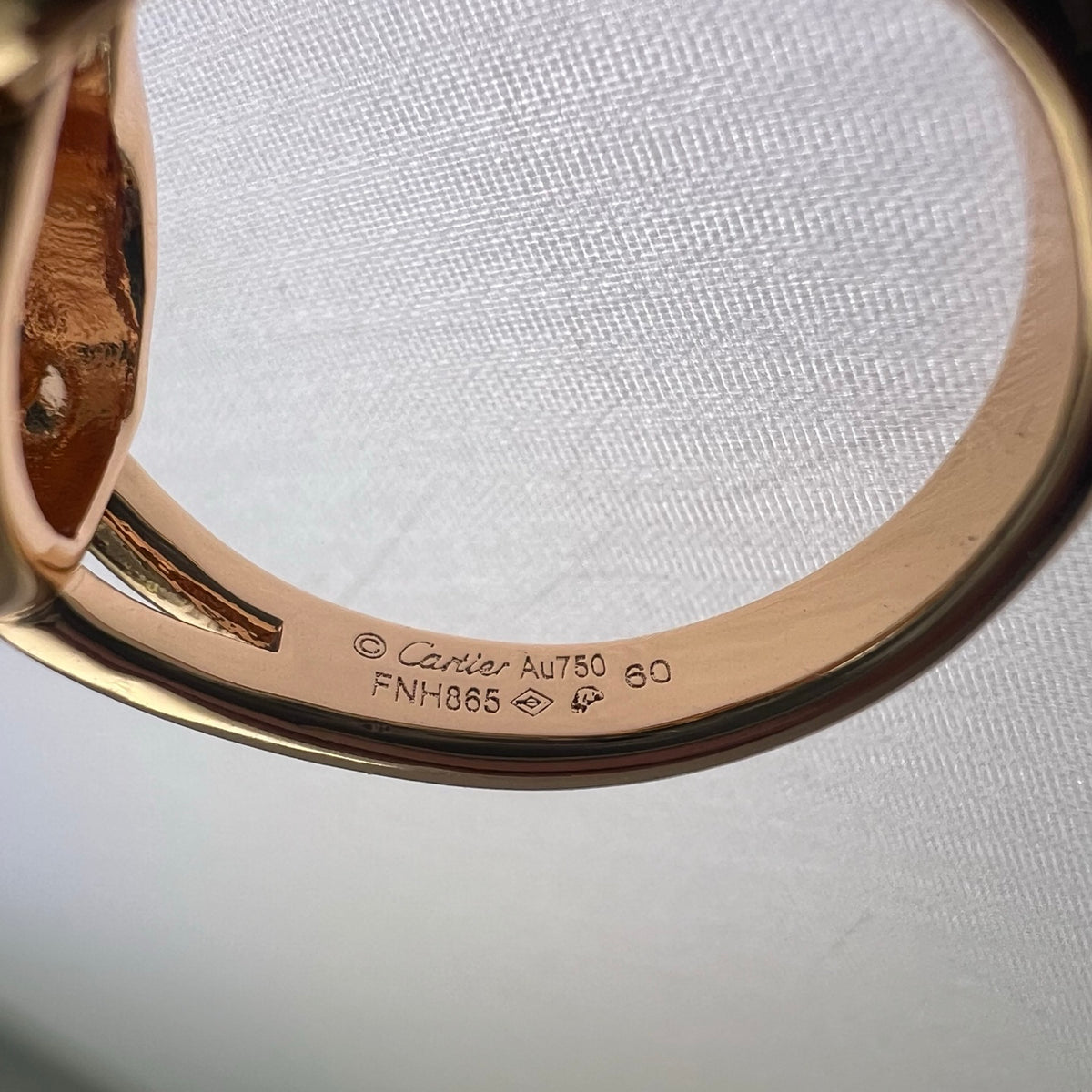 Round-Wire Panther Head Ring - detail view