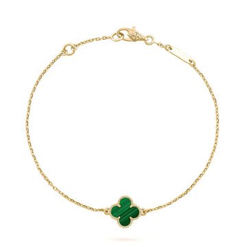 [Avelora Jewelry ]CLOVER BRACELET MALACHITE 1 MOTIF