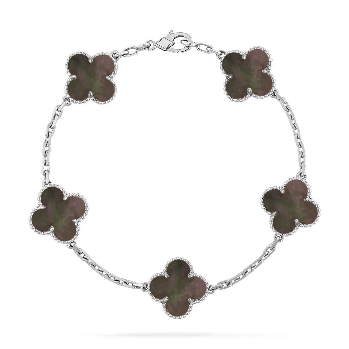 [Avelora Jewelry ] CLOVER 5 MOTIF GRAY MOP BRACELET COLLECTION