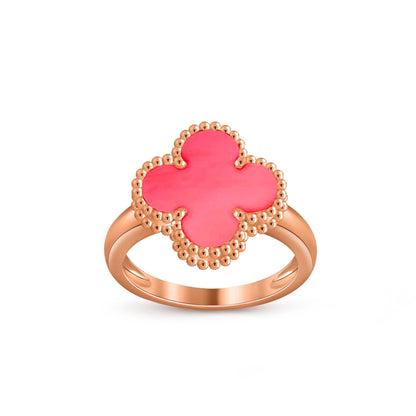 [Avelora]LUCKY CLOVER VINTAGE ROSE GOLD RING COLLECTION