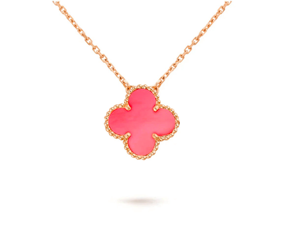 [Avelora]15MM CLOVER FLOWER PENDANT NECKLACE COLLECTION