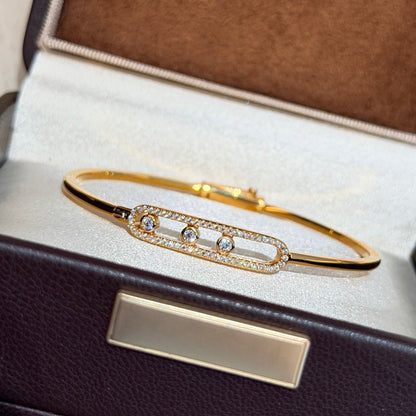 [Avelora]MOVE PAVÉ DIAMOND BANGLE BRACELET M