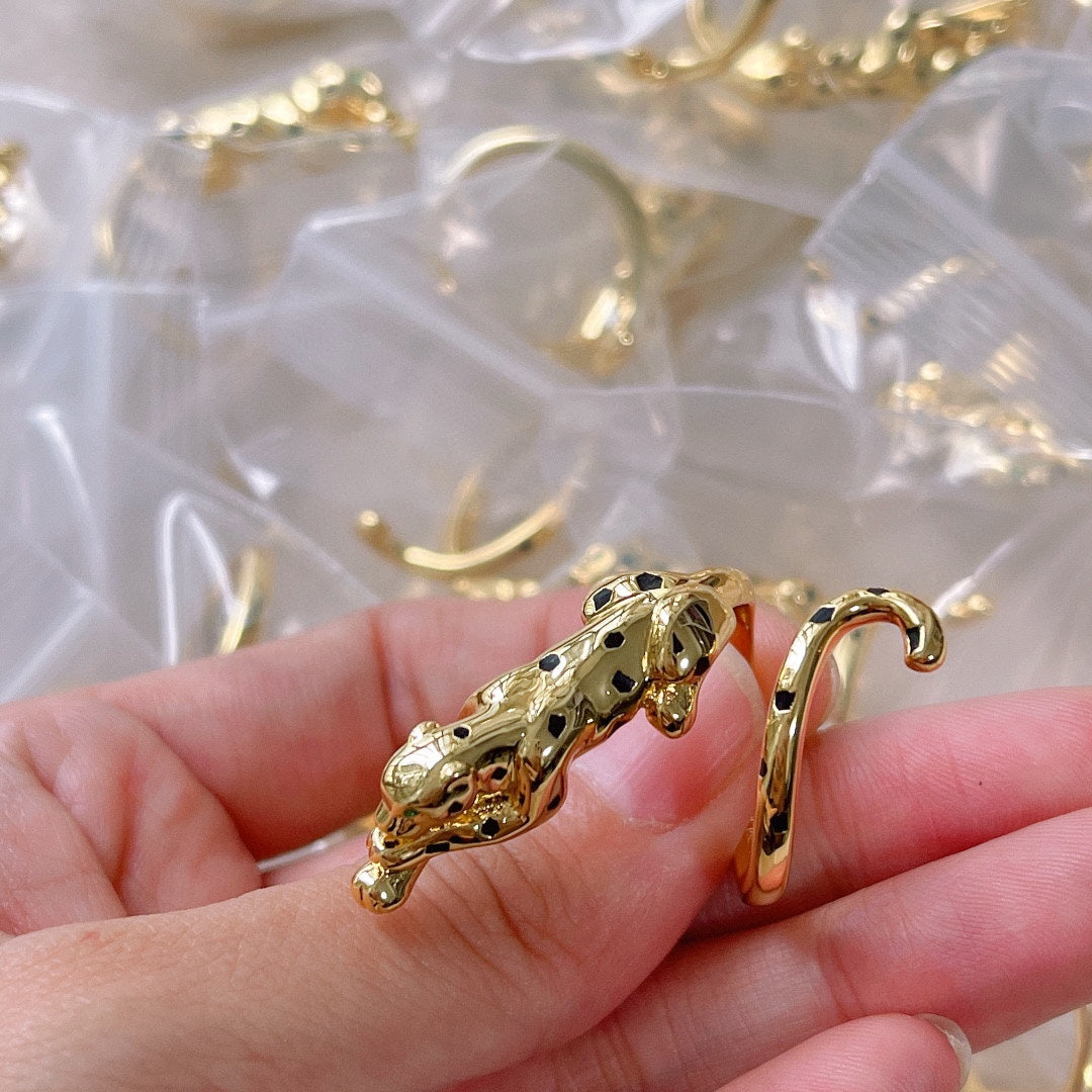 [Avelora jewelry] Domineering Spotted Black Panther Polished Ring