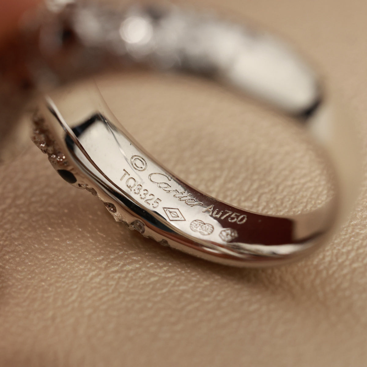 Full-Pavé Double Panther Ring - detail view