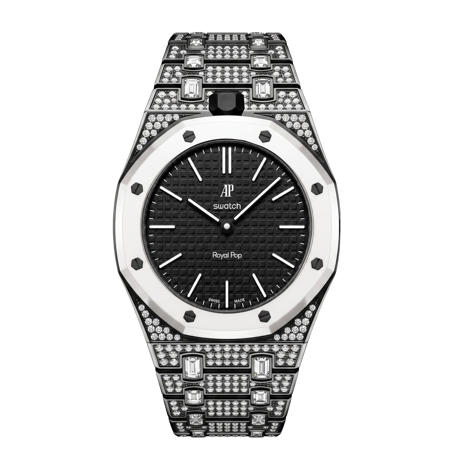 [Avelora]Royal Oak Pop Exclusive Bioceramic Case & Bioceramic Strap Full Diamond