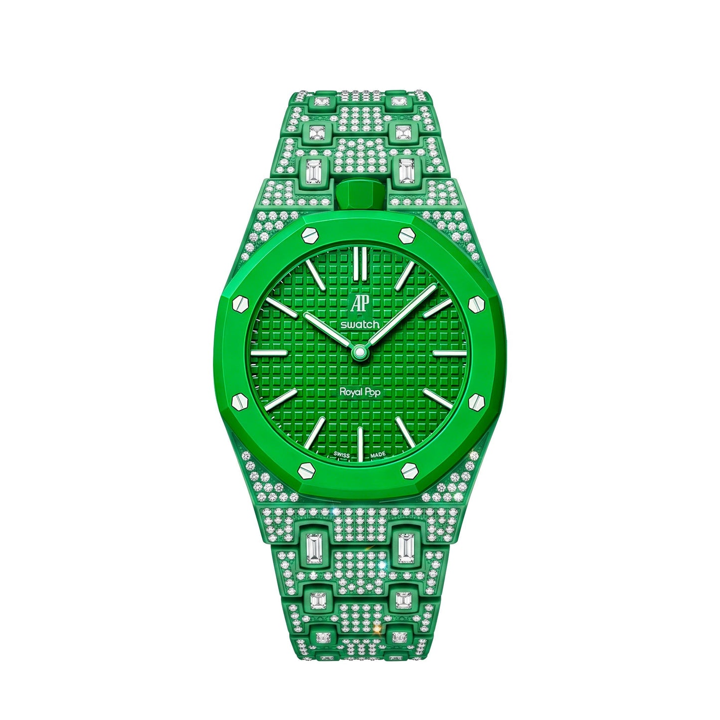 [Avelora]Royal Oak Pop Exclusive Bioceramic Case & Bioceramic Strap Full Diamond