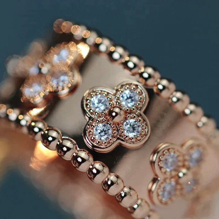 [Avelora Jewelry ]CLOVER KALEIDOSCOPE RING 10MM
