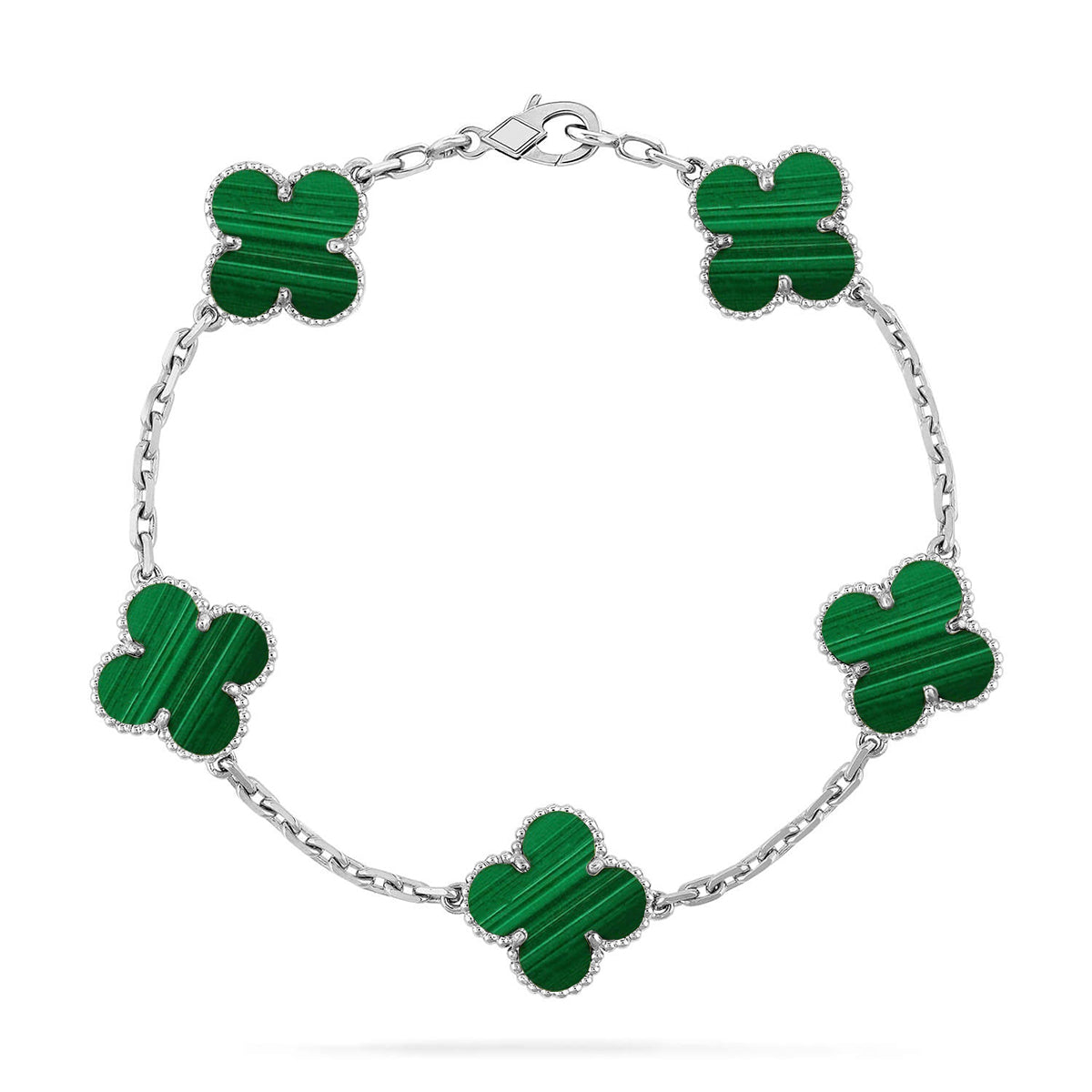 [Avelora Jewelry ] CLOVER 5 MOTIF MALACHITE BRACELET COLLECTION