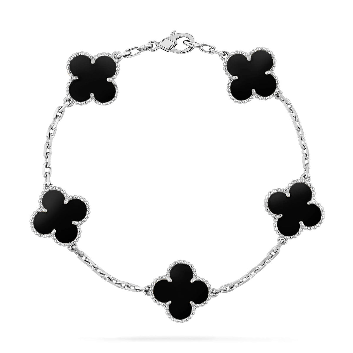 [Avelora Jewelry ] CLOVER 5 MOTIF ONYXS BRACELET COLLECTION