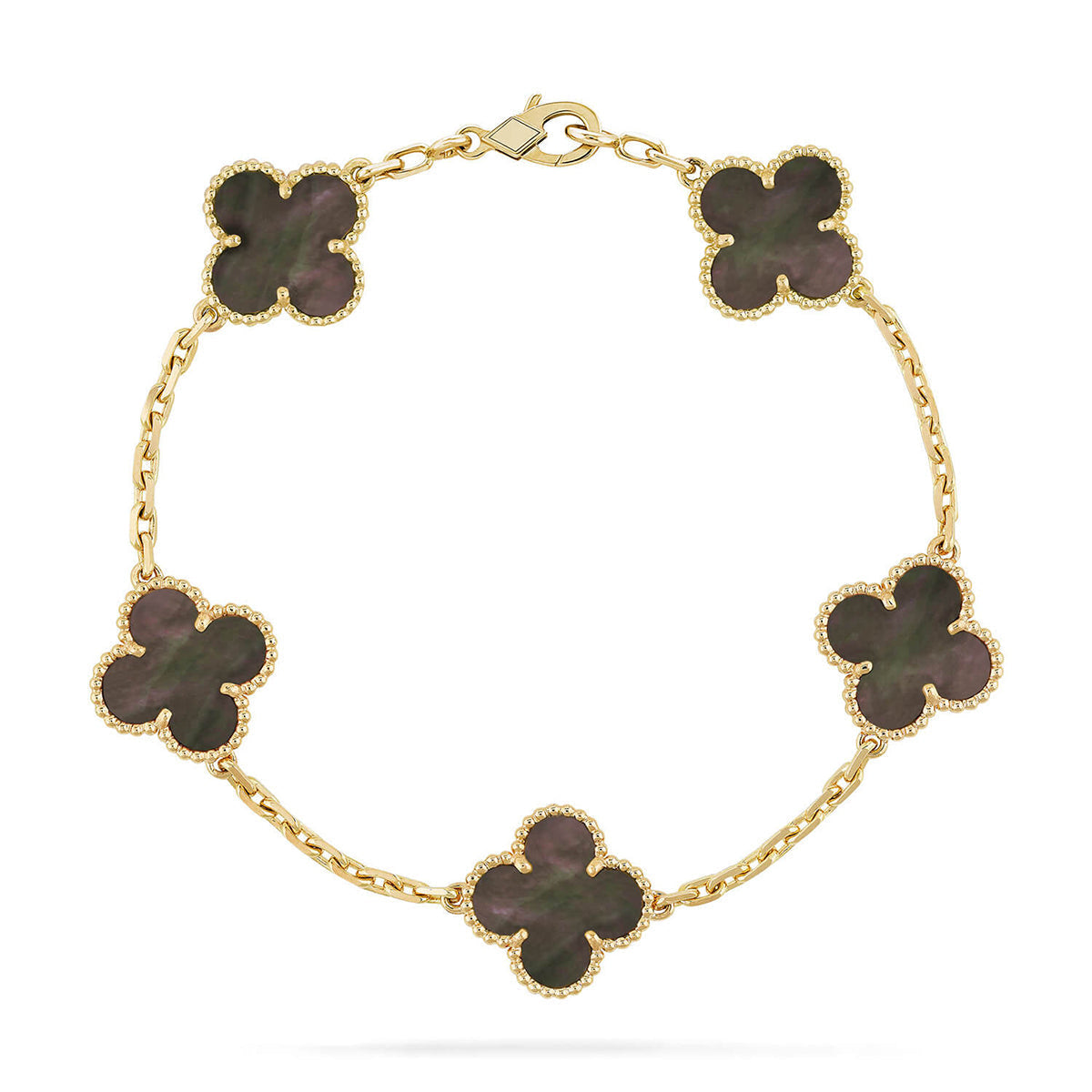 [Avelora Jewelry ] CLOVER 5 MOTIF GRAY MOP BRACELET COLLECTION