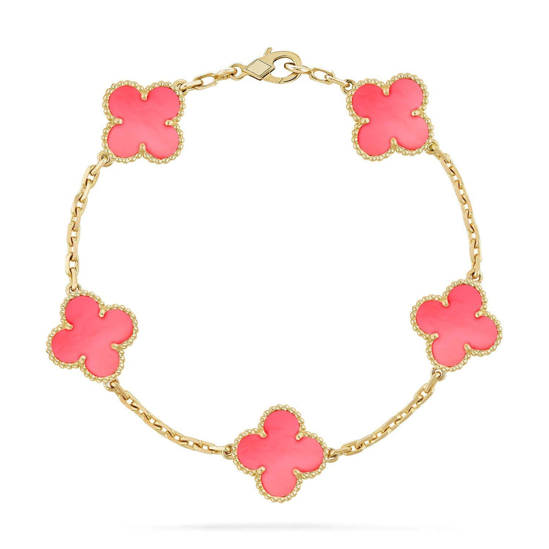 [Avelora Jewelry ] CLOVER 5 MOTIFS  PINK MOP BRACELET COLLECTION