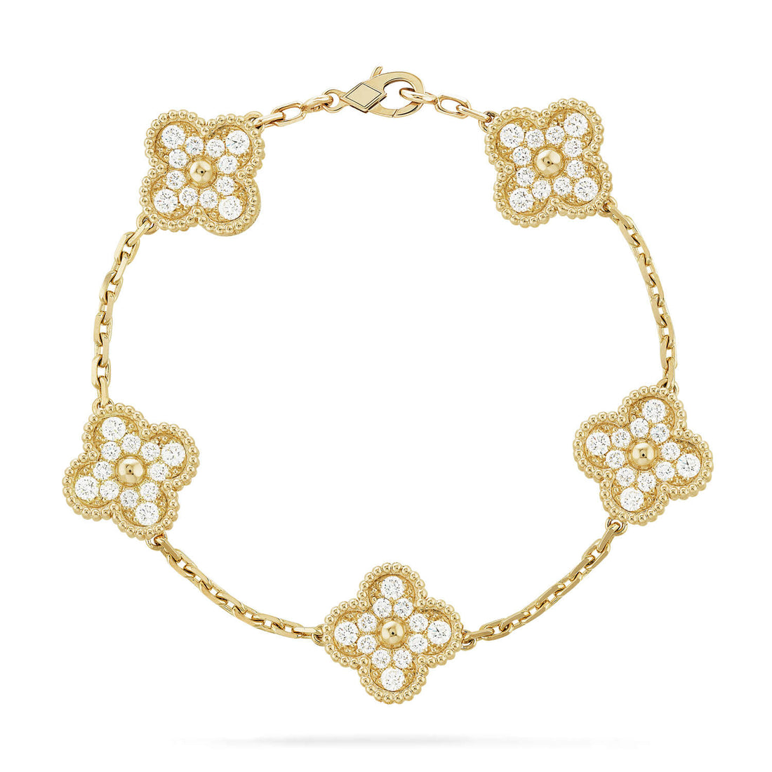 [Avelora Jewelry ] CLOVER 5 MOTIF FULL DIAMOND BRACELET COLLECTION