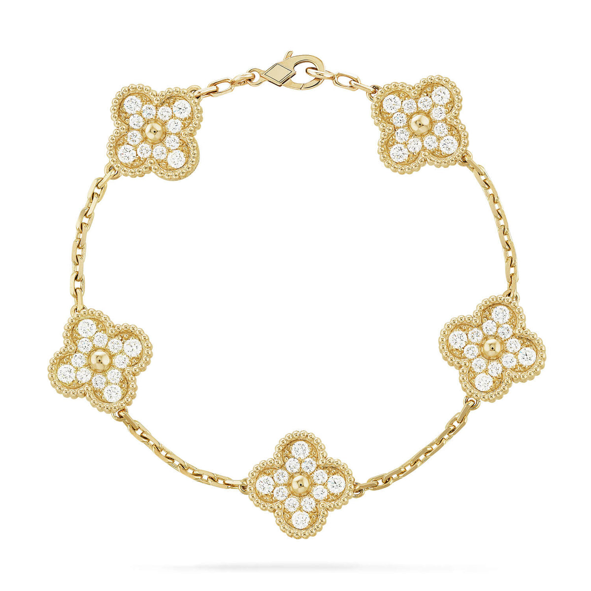[Avelora Jewelry ] CLOVER 5 MOTIF FULL DIAMOND BRACELET COLLECTION