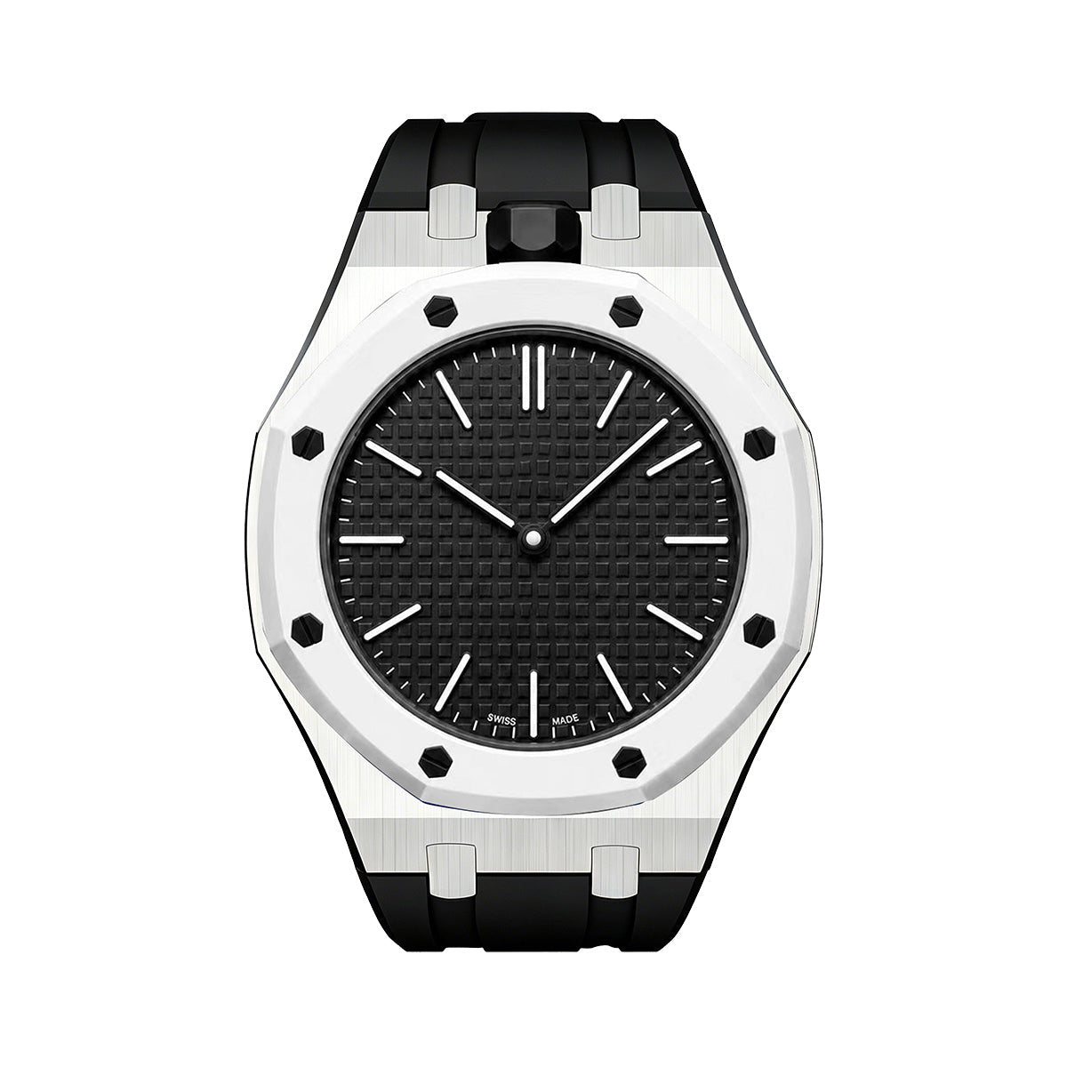 [Avelora]OAK POP BLACK STEEL SILICONE STRAP