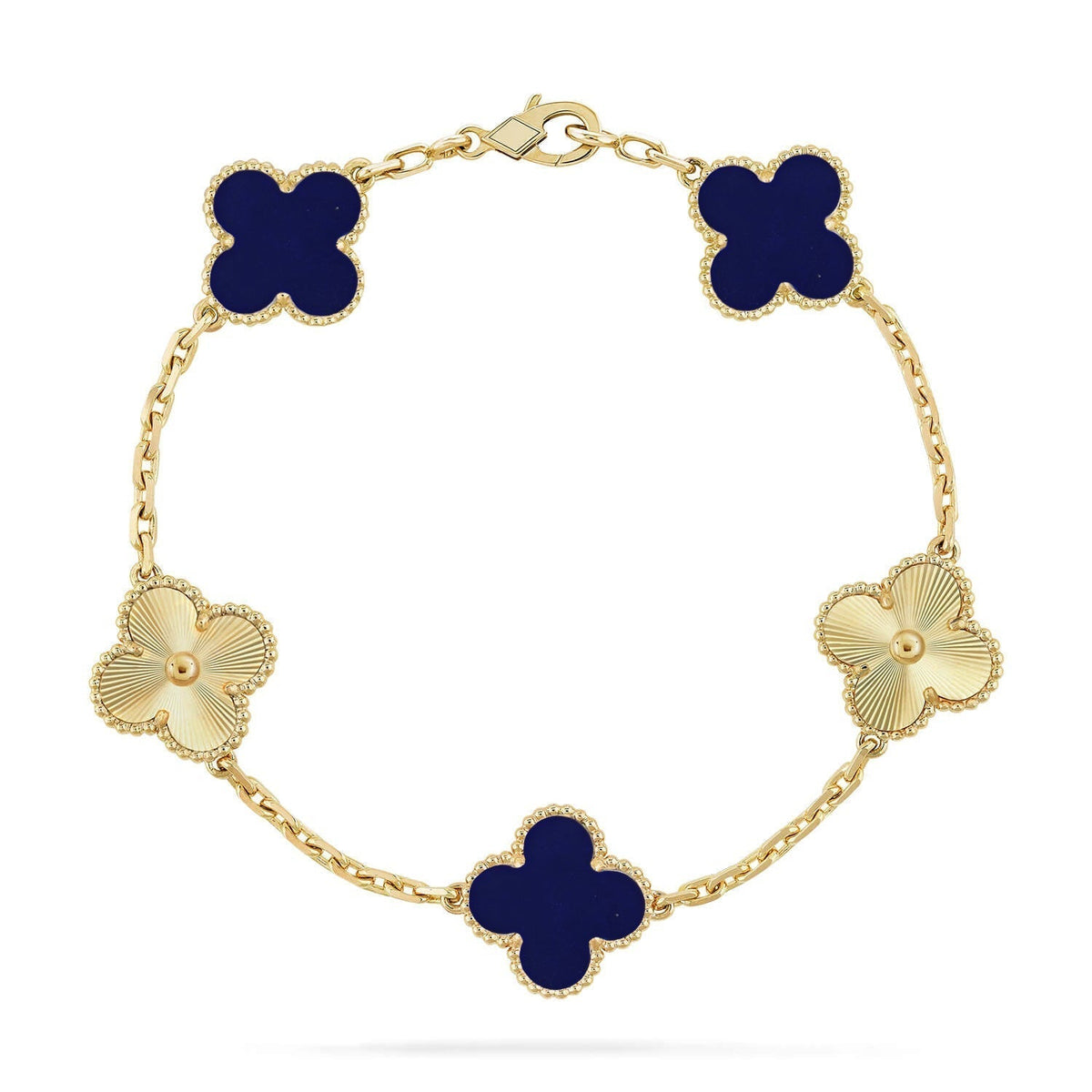 [Avelora Jewelry ]CLOVER 5 MOTIF LAPIS LAZULI BRACELET COLLECTION