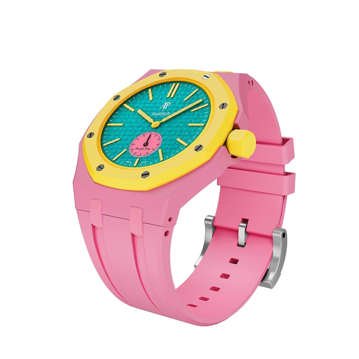 [Avelora]OAK POP EXCLUSIVE PINK SILICONE STRAP