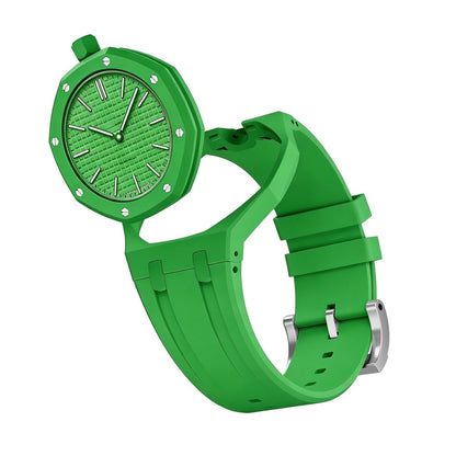 [Avelora]OAK POP EXCLUSIVE GREEN SILICONE STRAP