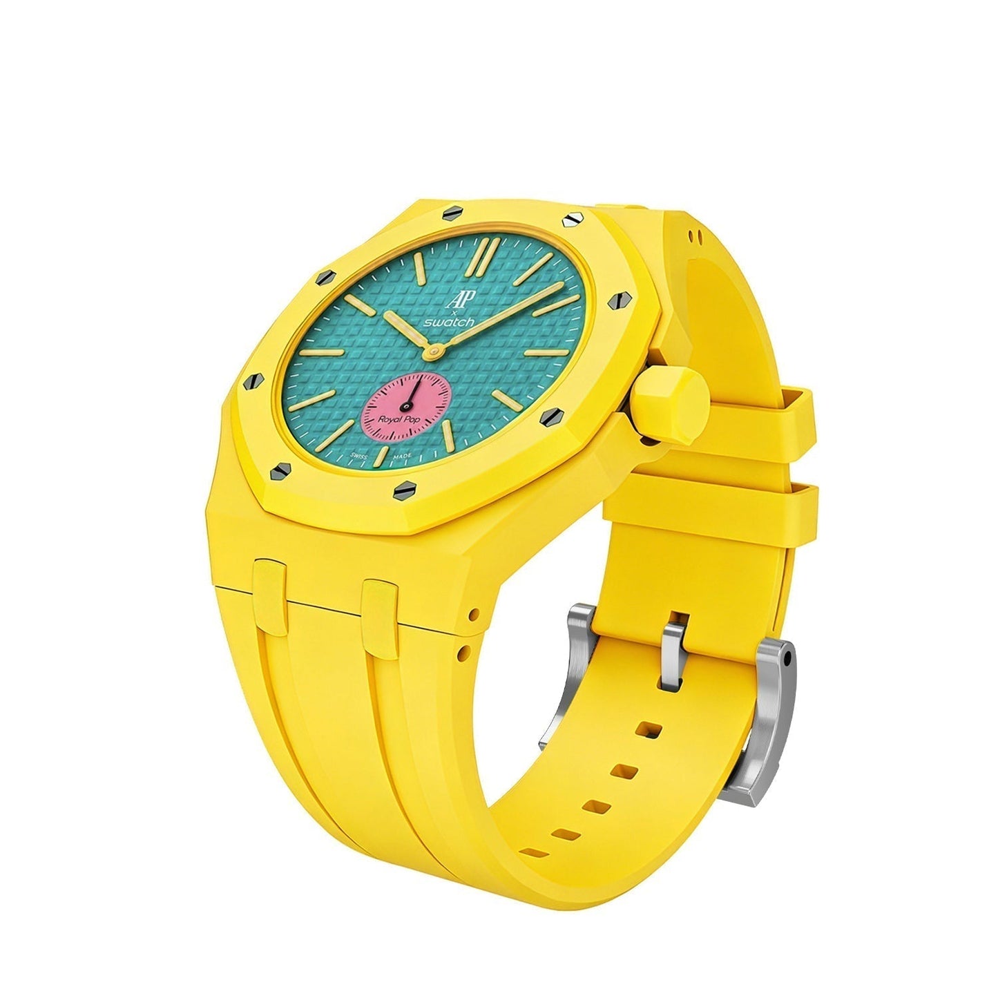 [Avelora]OAK POP EXCLUSIVE YELLOW SILICONE STRAP