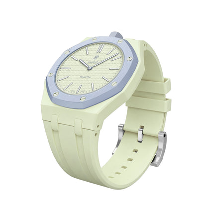[Avelora]OAK POP EXCLUSIVE CREAMY YELLOW SILICONE STRAP