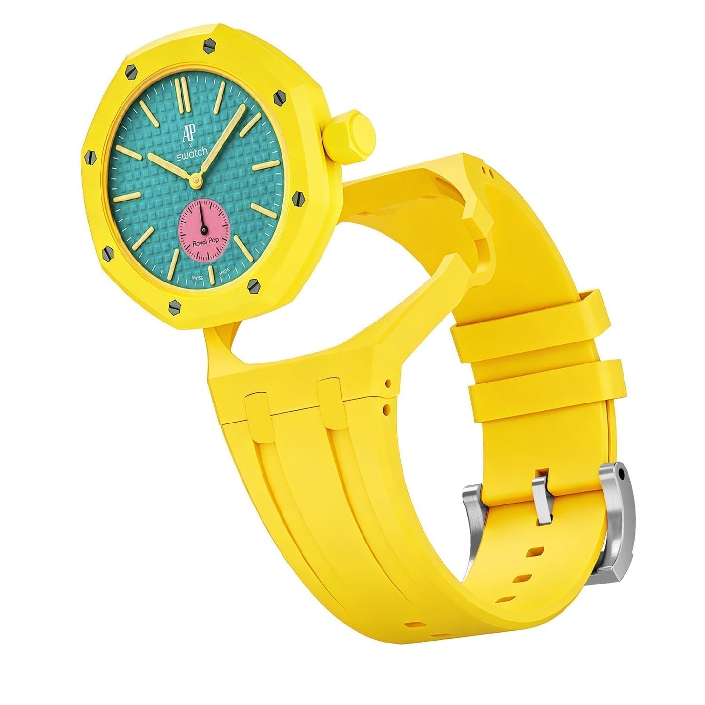 [Avelora]OAK POP EXCLUSIVE YELLOW SILICONE STRAP