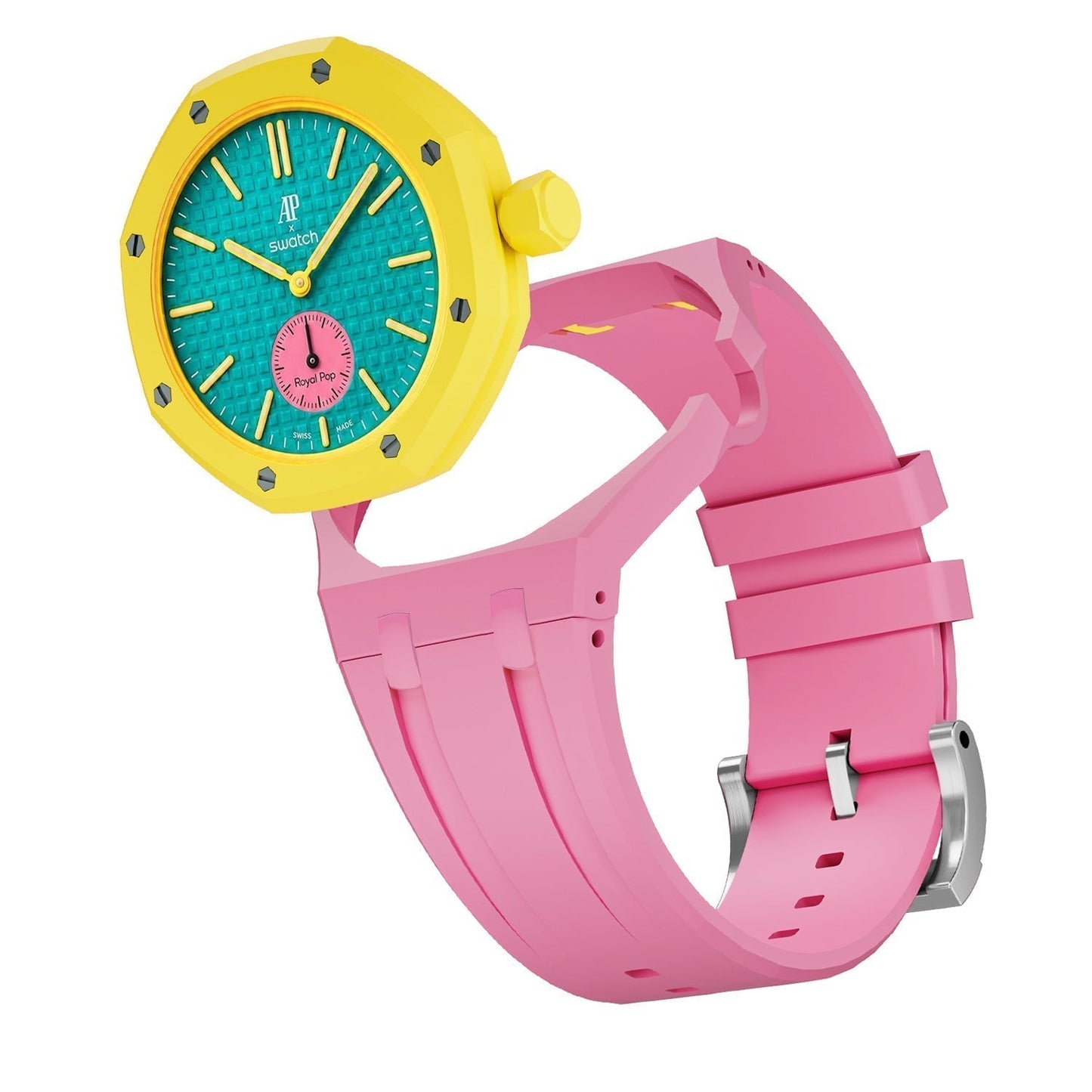 [Avelora]OAK POP EXCLUSIVE PINK SILICONE STRAP