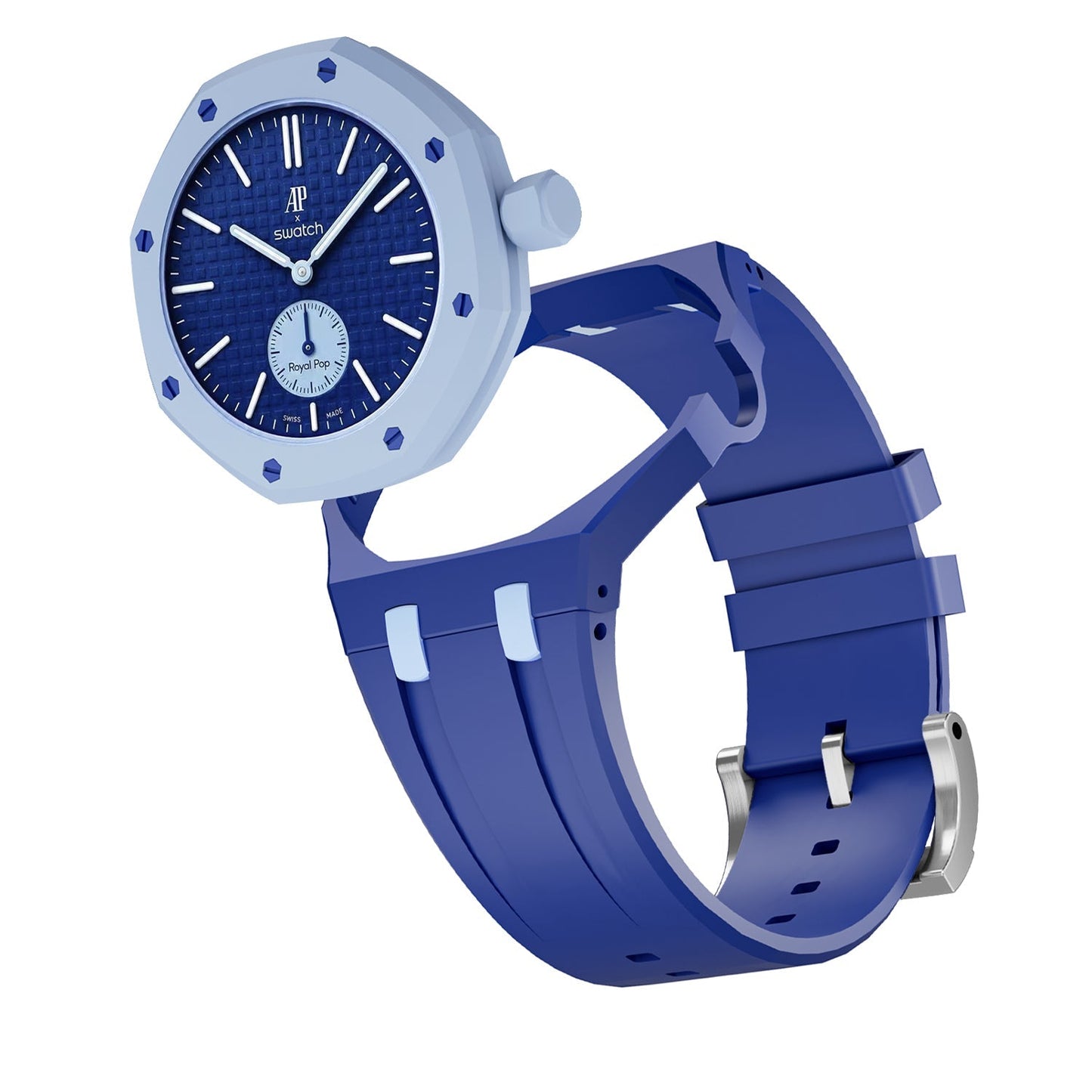 [Avelora]OAK POP EXCLUSIVE DARK BLUE AND LIGHT BLUE SILICONE STRAP