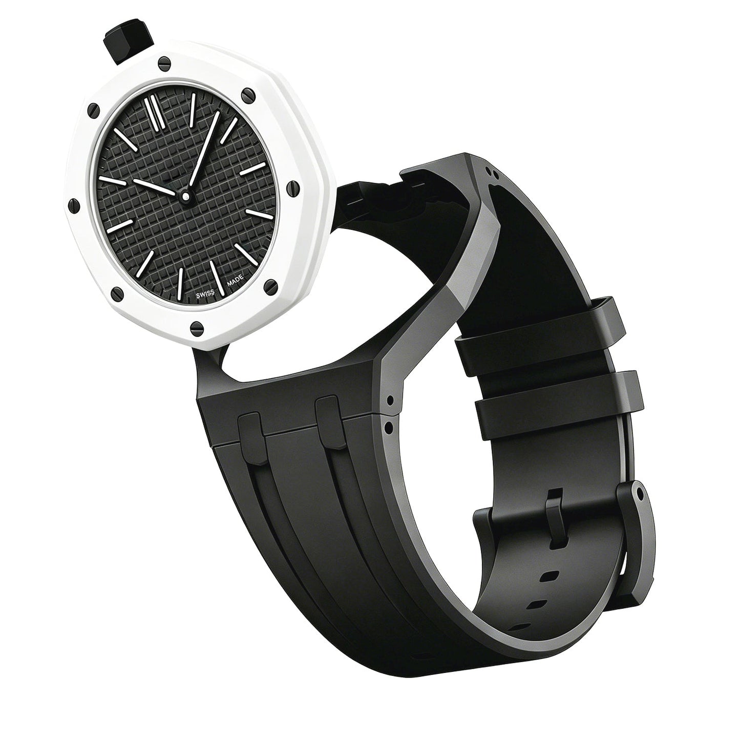 [Avelora]OAK POP EXCLUSIVE BLACK SILICONE STRAP