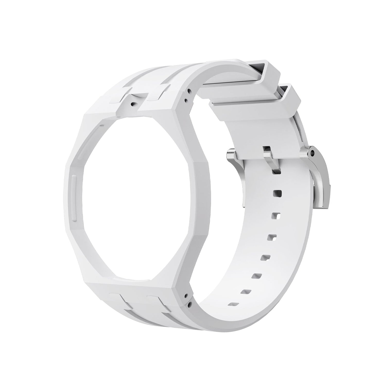 [Avelora]OAK POP EXCLUSIVE  WHITE SILICONE STRAP